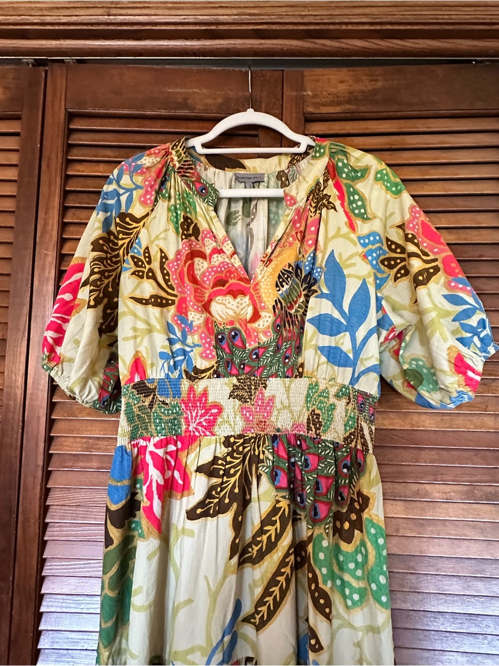 Conditions Apply for Anthropologie Multicolor Floral Tiered Maxi Dress size 14 - Picture 8 of 15